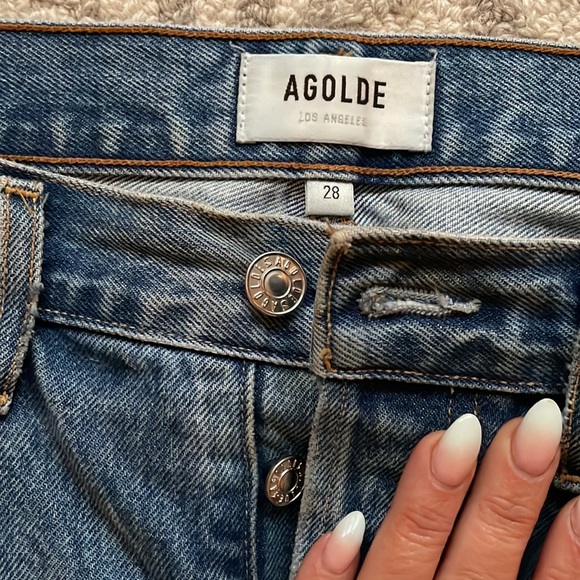 AGOLDE 90’s mid rise loose fit color fallout - Picture 4 of 4